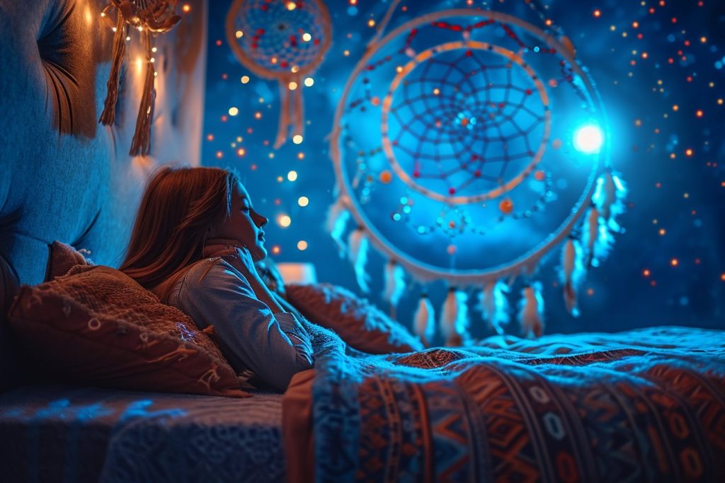 Dormez sous un ciel étoilé : Housse de couette Attrape rêve, magie et sérénité
