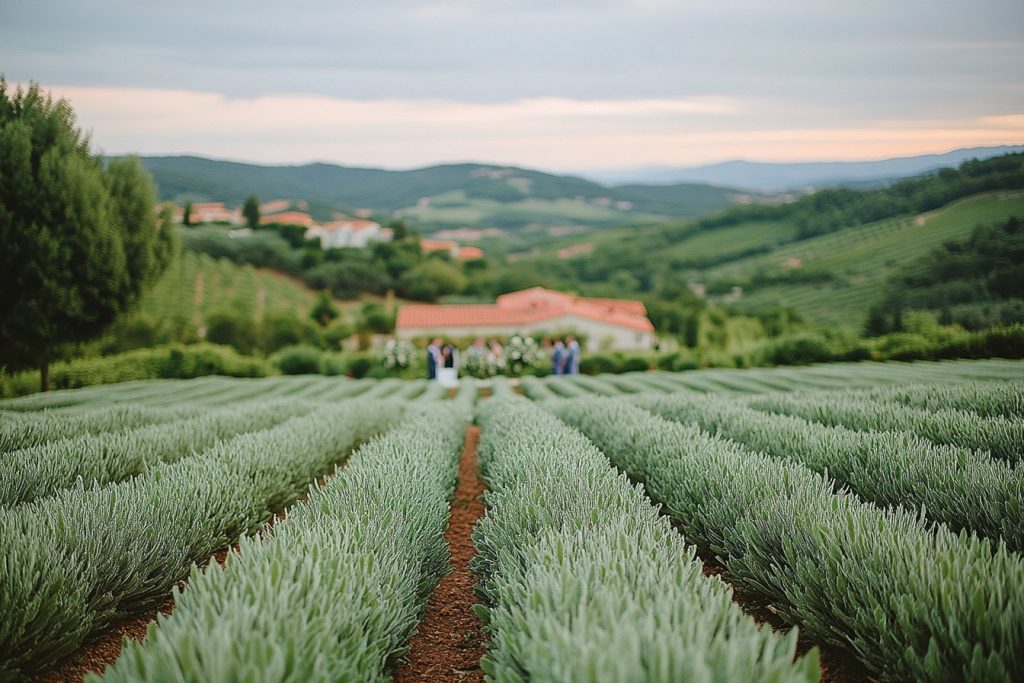 Balade provençale : le vert sauge, couleur parfaite pour une cérémonie en plein air