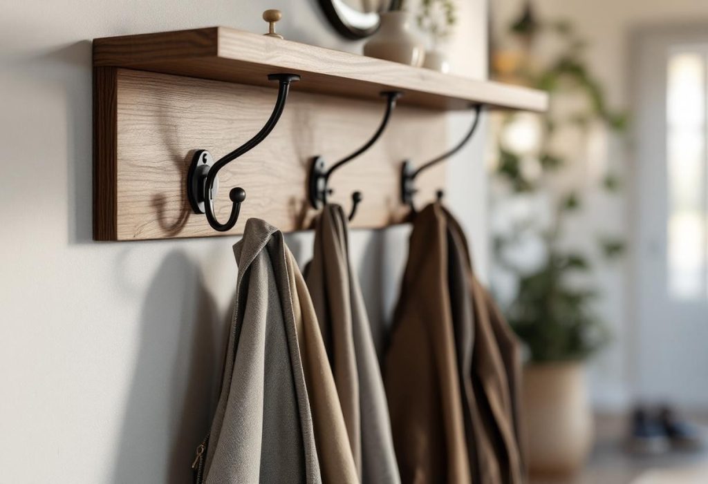 Porte manteau étagère : l’allié pratique et déco pour optimiser l’entrée