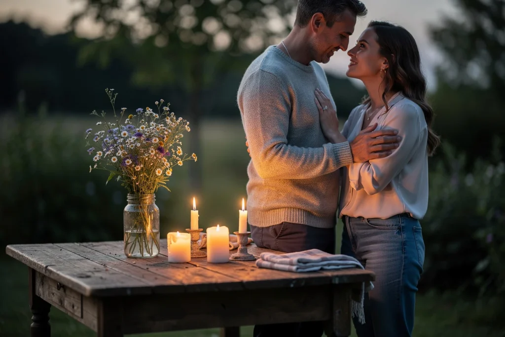 Déclaration d’amour en lumière : nos idées de mise en scène originales