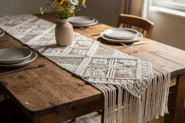 Chemins de table en macramé : des inspirations déco pour une élégance naturelle