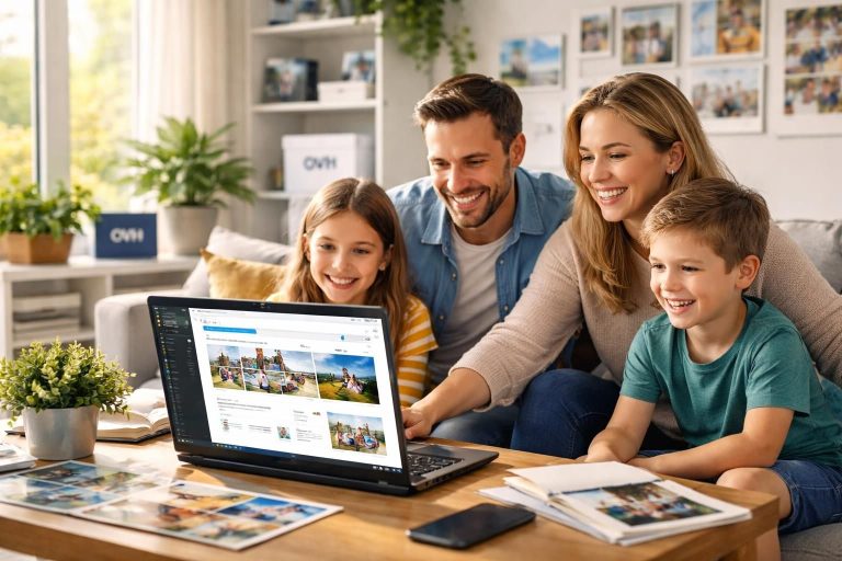 Créer un site web familial avec WordPress et hébergement OVH pour partager vos moments