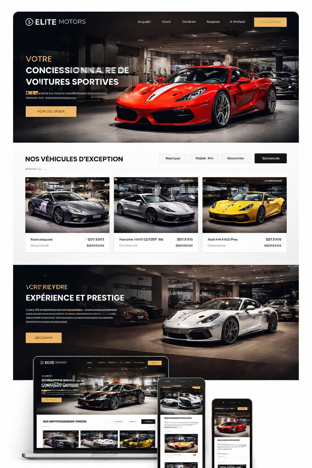 découvrez comment développer un site web performant pour concessionnaire automobile spécialisé en véhicules sportifs, alliant design dynamique et fonctionnalités adaptées pour attirer les passionnés de sportives.