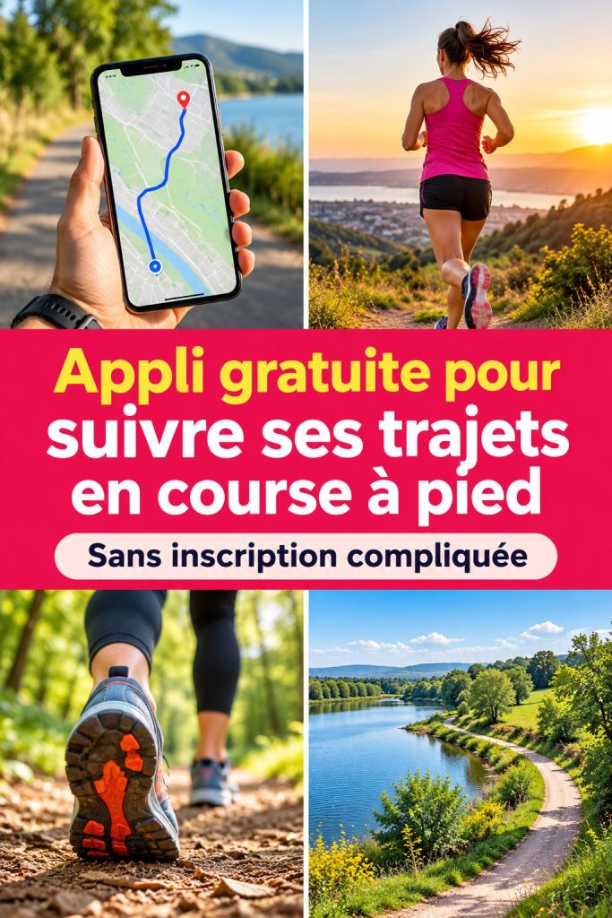 Appli gratuite pour suivre ses trajets en course à pied